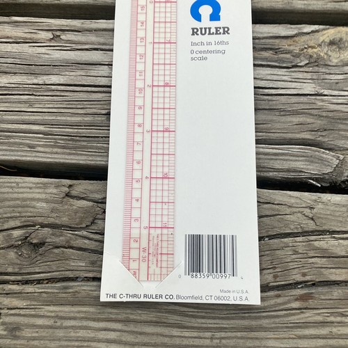 C-Thru Clear Transparent Plastic Ruler Inch/Metric W-30 - Picture 5 of 7