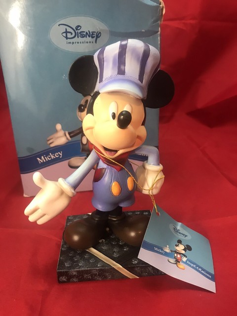 Disney Mickey Inspearations All Aboard 6â Resin Figurine Train Engineer Rare | eBay