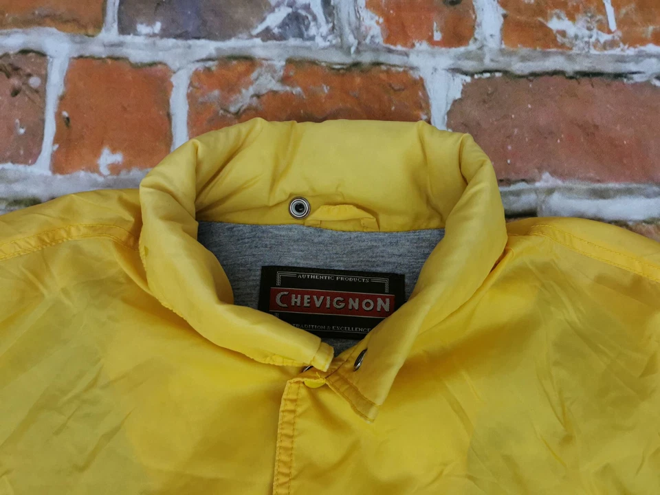 Chaqueta de Lluvia Chevignon Vintage Tog's Unlimited Sol Amarillo Talla S Punta Top Foto 4 de 4