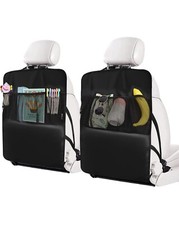 Kick Mats Back Seat Protector for Kids, YaKuss Seat Back Protectors with 8mm Thi