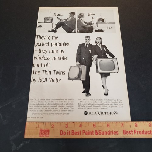 1959 RCA Victor Television Advertisement Vintage 1950s TV Print Ad