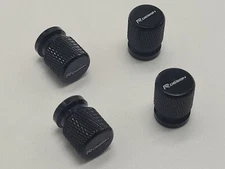4Pc Black for Volvo RDesign Aluminum Car Tire Valve Caps Tire Valve Stem Covers