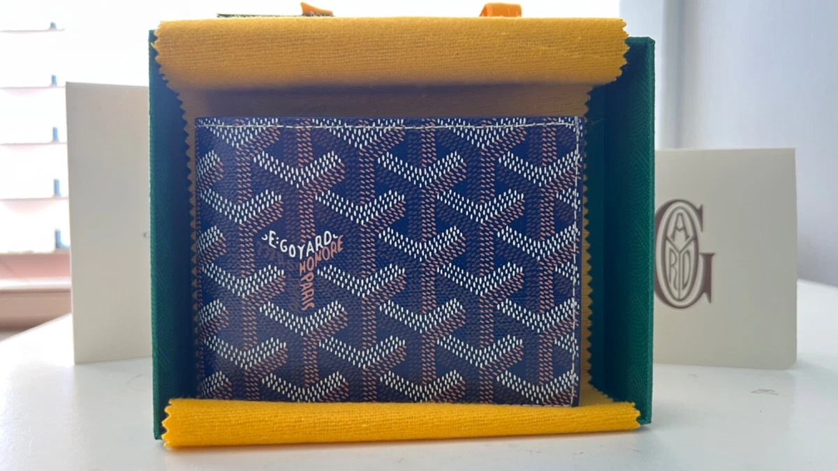 BRAND NEW Goyard Victoire 8 Card Wallet Navy