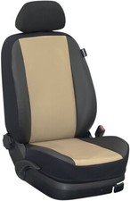 Dacia Sandero II + Stepway ab 2013 Maß Sitzbezüge KOMPLETT: Kunstleder/beige/s