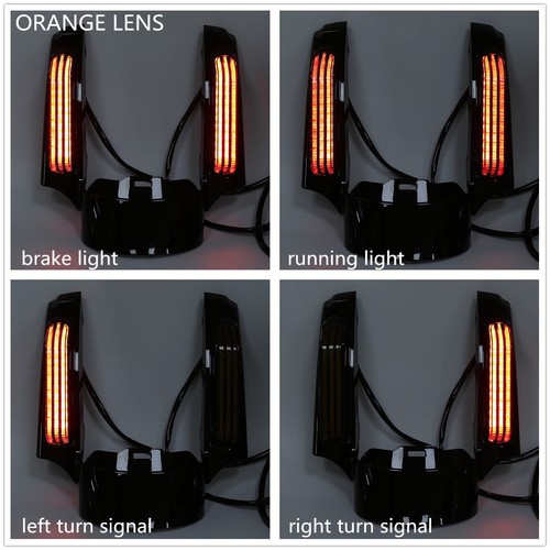 Rear Fender Fascia LED Light Fit For Harley Touring Electra Road Glide King 14+ - Picture 8 of 16