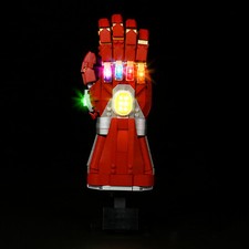 BrickBling LED Licht Kit für LEGO Iron Mans Nano Handschuh 76223 (Standard)