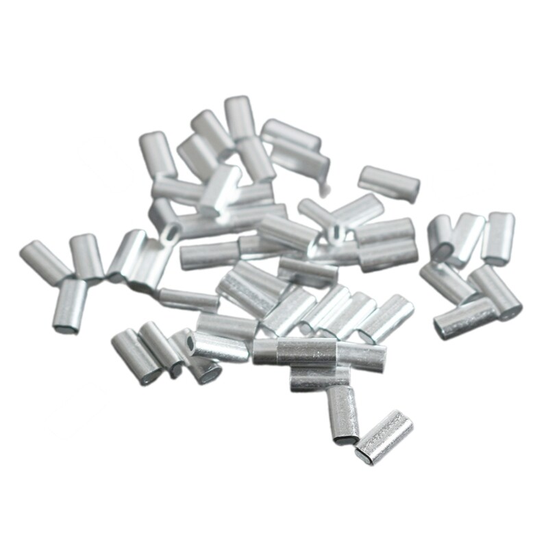 Single Barrels Crimping Sleeve Assortment Fishing Line Tube Connectors