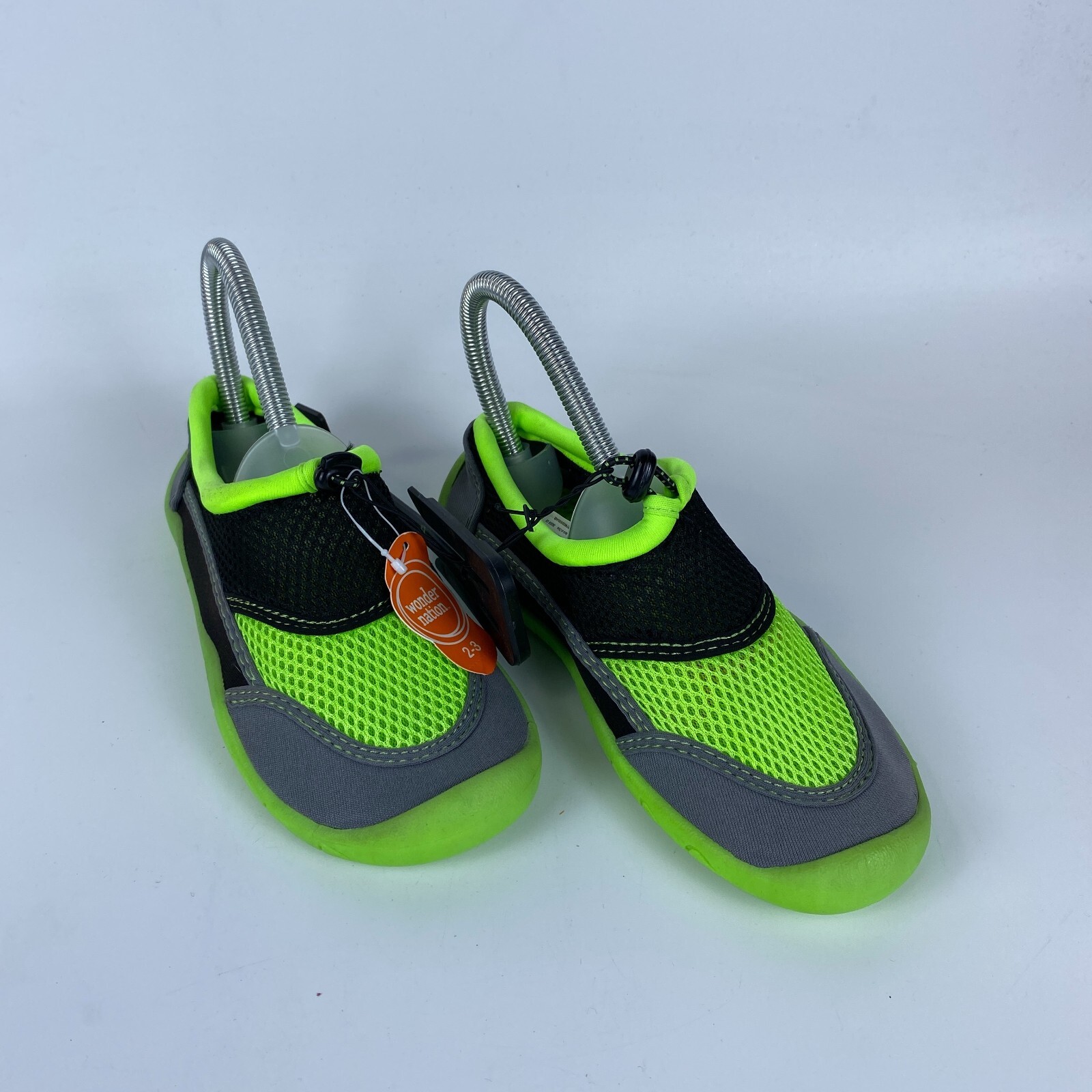 SAOLA Scarpe da nuoto acqua Wonder Nation scarpe bambino taglia 2 3 verde nero grigio tomaia in rete