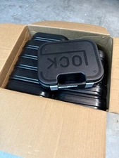 Glock OEM Pistol Case Black Hard Shell Fits G17 G18 G19 G23 G43 -New (LOT OF 12)