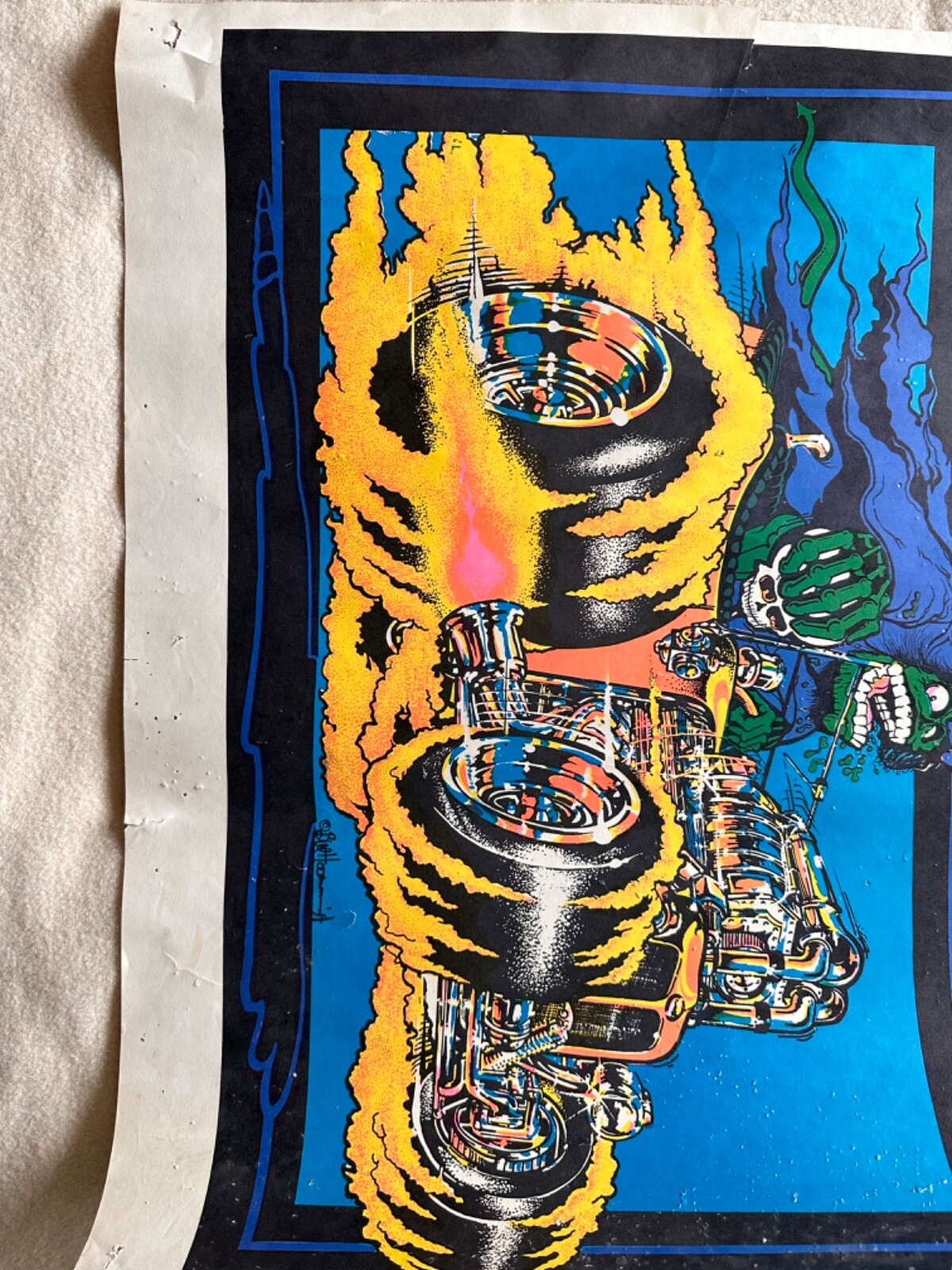 Lot of 7 Vtg 70s BLACKLIGHT POSTERS eBay