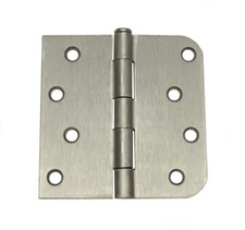 Door Hinge 4" with 5/8" Straight Corner Radius Multi Pack ORB/Satin Nickel/Black