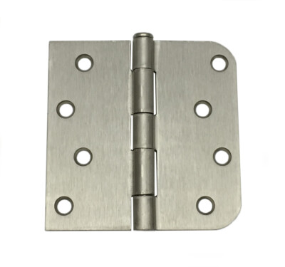 Door Hinge 4'' with 5/8'' Straight Corner Radius Multi Pack ORB/Satin Nickel/Black