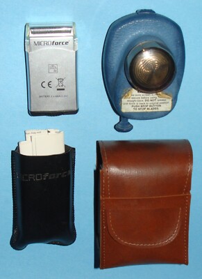 Vintage Brookstone French Men's Travel Razor w/ Rip-Cord Gyroscopic ...