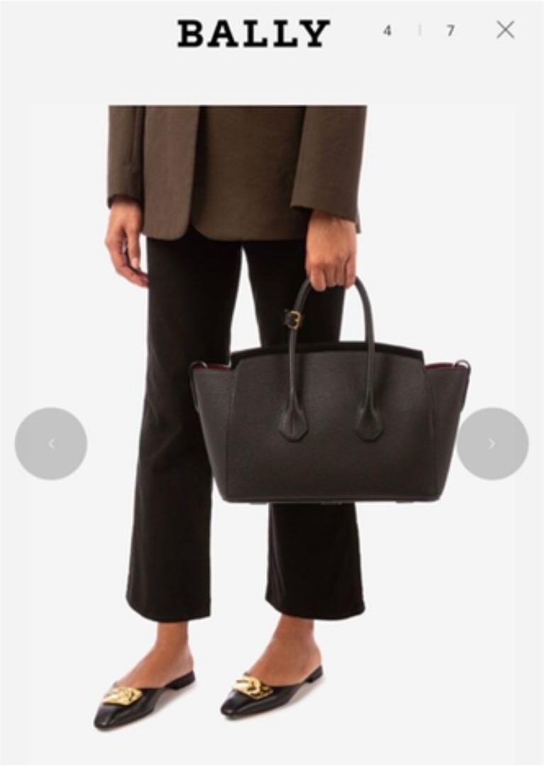 BALLY　SOMMET　ハンドバッグ　カーキ色 Bally Sommet Leather Zip Pocket Khaki Top Handle Tote Bag