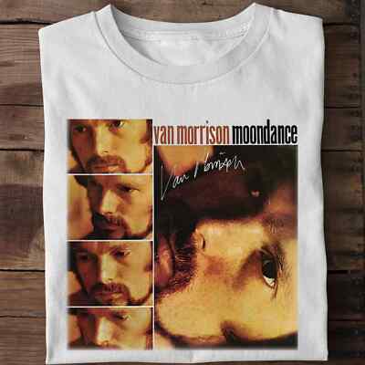 Van Morrison Moondance Basic Cotton Black S-2345 XL Men T-Shirt