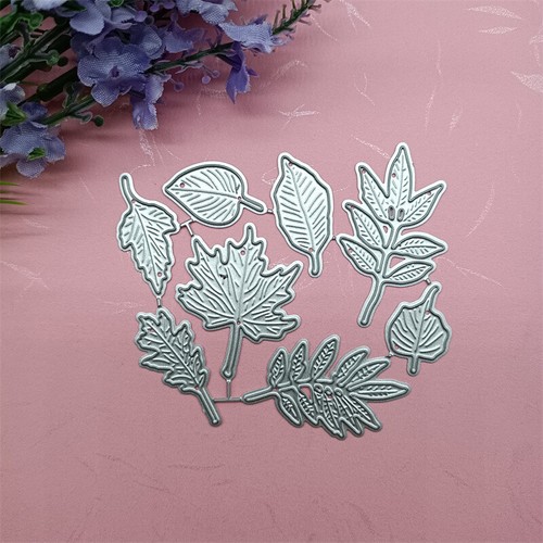 8pcs Leaves Metal Cutting Dies Scrapbooking Embossing Paper Card Craft Stencil H - Picture 4 of 4