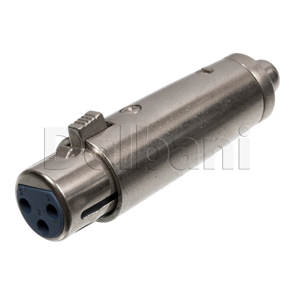 Conector XLR a RCA de 3 pines hembra XLR a hembra RCA de alta calidad stock antiguo 2 un. Foto 2 de 4