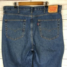 Levis 550 Relaxed Fit Mens Blue Jeans sz 40x30 Denim Cotton Zipper Fly