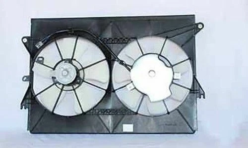 Radiador duplo e ventilador condensador Scion TC para 2005-2010 - Imagem 2 de 2