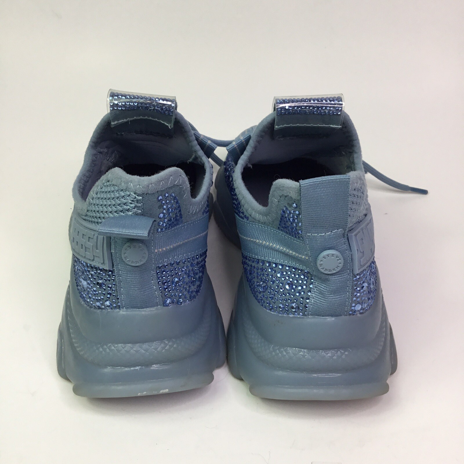 Steve Madden SM NY90 MAXIMA Womens Sneakers Baby Blue Rhinestones Size 7.5M image 9
