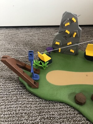 Playmobil #4015 Playground, ZIPLINE, Rock Wall (Good Condition