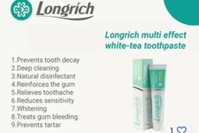 2x Longrich White Tea Multi-Effect Toothpaste 200g.