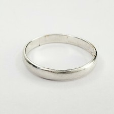 Vintage Sterling Silver Thin Band Size 5 Ring