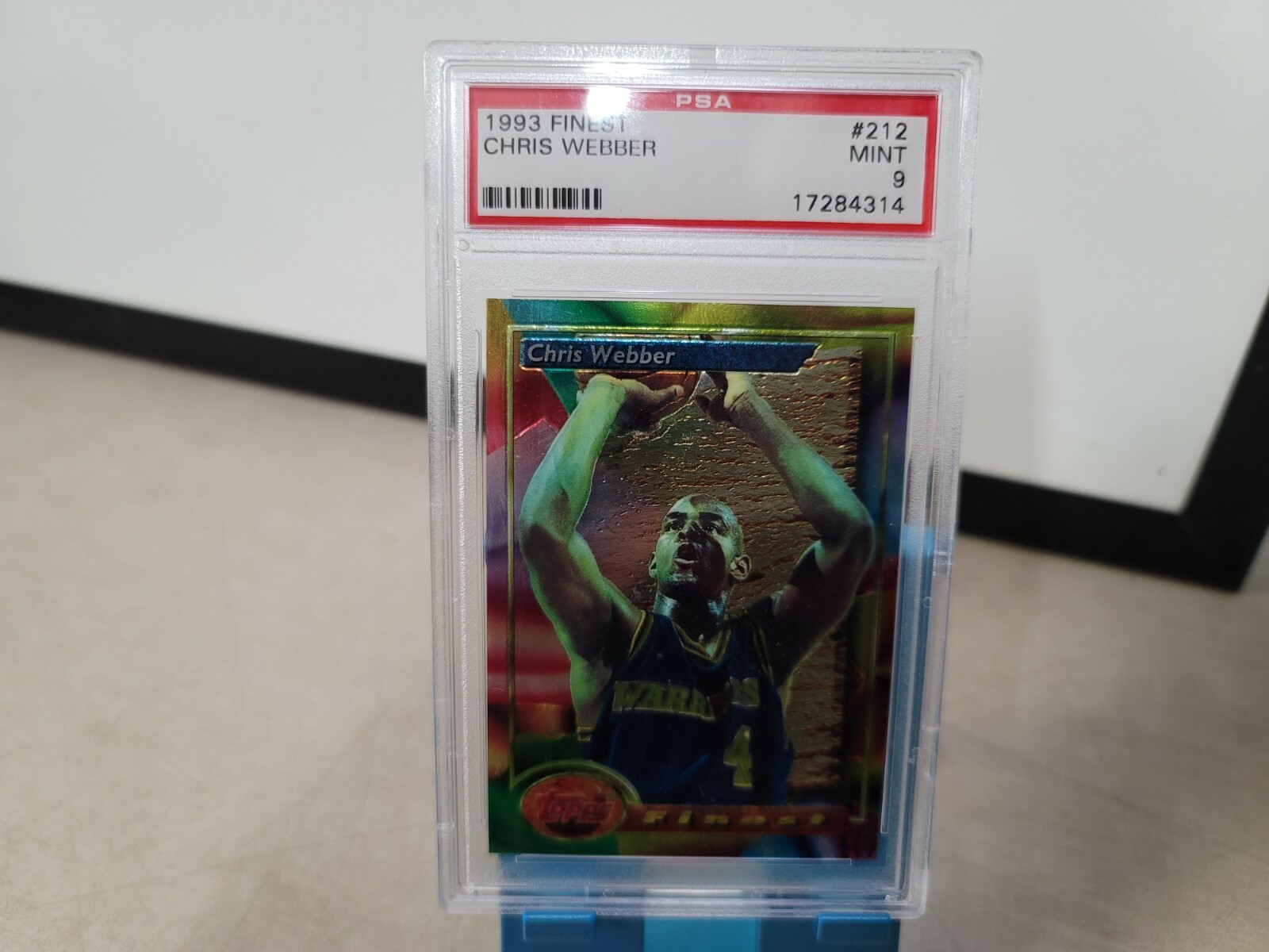 1993 Finest Basketball #212 Chris Webber Rookie PSA 9 T3356