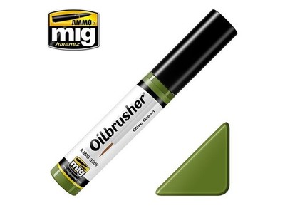 AMMO MIG - Weathering Product Oilbrusher - Olive Green 3505