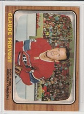 1966-67 Topps  Hockey #9 Claude Provost  Montreal Canadiens