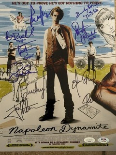 Napoleon Dynamite 11x17 Movie Poster Signed By A Cast Members Most Ever JSA&PSA