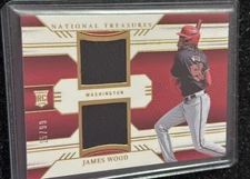 2024 Panini National Treasures  Game Gear Swatches Dual James Wood #GSD-JW /99  