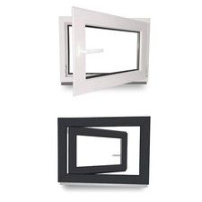 Kellerfenster Kunststoff Fenster innen wei&szlig;/au&szlig;en anthrazit BxH 90 x 40 cm 900 x