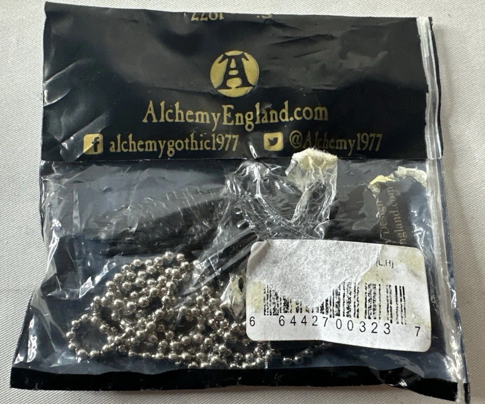 Collar Colgante Cuervo Negro NUEVO Pájaro Punk Gótico Bruja Regalo Alquimia Inglaterra Foto 3 de 4