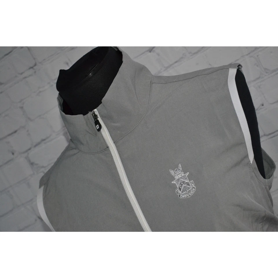 Chaleco de golf Footjoy rompevientos cremallera completa mezcla de poliéster spandex para mujer talla grande  Foto 2 de 4