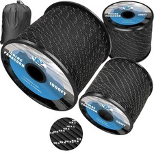750lb Reflective Paracord Rope 200ft 4mm 11-Strand Parachute Cord Camping