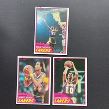 1980-81 Topps Lot of 3 - Michael Cooper, Norm Nixon &amp; Jamaal Wilkes - Lakers