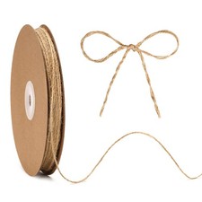 KINGLAKE Natural Jute Twine String - 1.5mm for Crafts