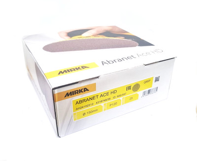 Mirka - Abranet Ace HD - Heavy Duty - Schleifscheiben - 25er Box / P120