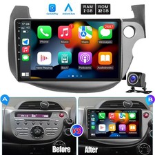 Apple CarPlay For Honda Jazz 2007-2013 Android 15 Car Radio GPS NAVI WIFI+Camera