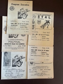 Stal Gorzow Poland Speedway Programmes X 6 1979 82