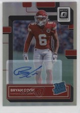 2022 Panini Donruss Optic Rated Rookie Holo Prizm /125 Bryan Cook #272 Auto 13lw