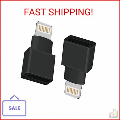 DESOFICON 2Pack Apple MFi Certified Lightning Extender Adapter, Male to Female,