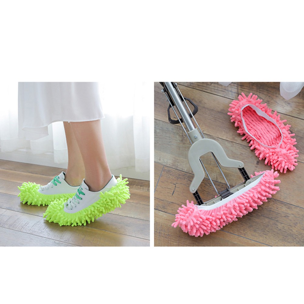 APL 6 Pcs Lavabile Mop Scarpe Copertura Pigro Mop Pantofole Spolverino Pantofola