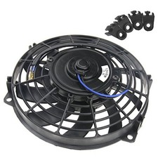 Radiator Fan Kit Car Cooling Cooler 9 Inch 12V Mounting Kit For Universal Car