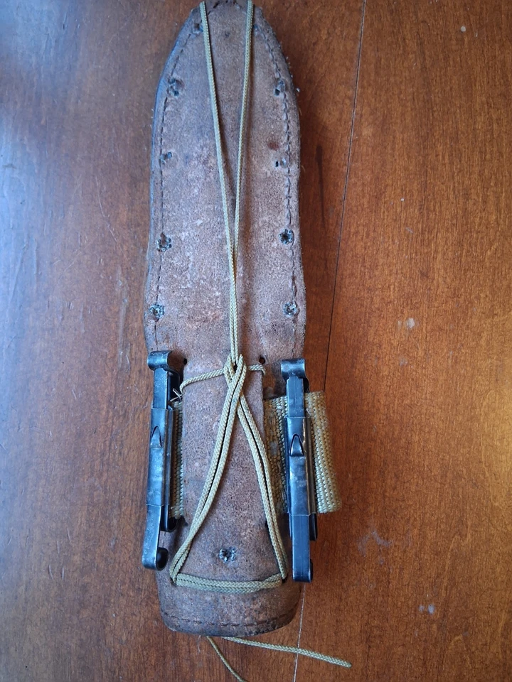 Faca de sobrevivência vintage Camillus Jet Pilot com pedra e bainha lâmina fixa camuflagem - Imagem 3 de 4