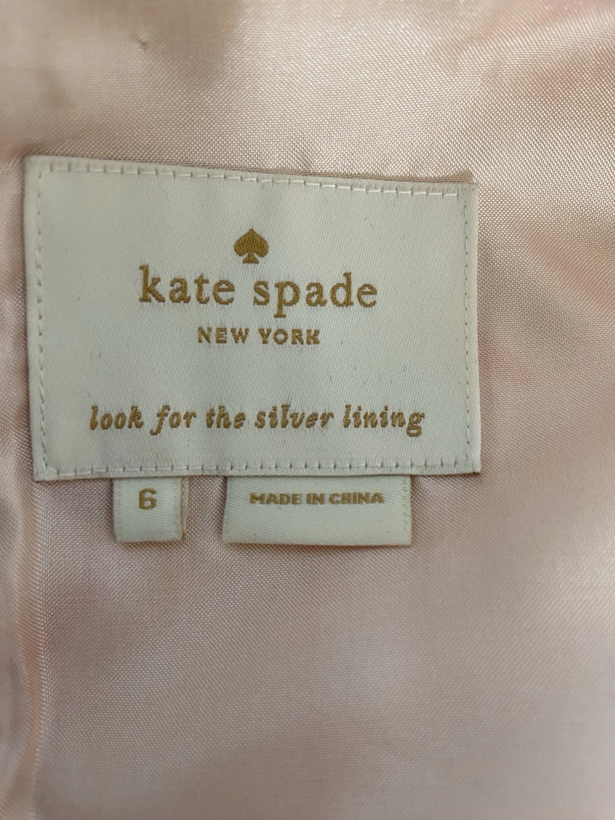 Abito tubino donna Kate Spade multicolore stampa fenicottero manica corta taglia 6