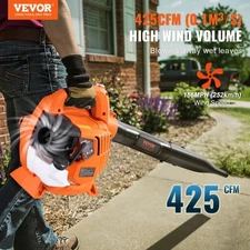 VEVOR Leaf Blower, 26CC 2-Cycle Handheld Leaf Blower with A Fuel Tank, 2-in-1 Bl
