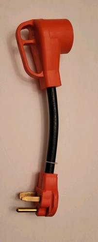 EV Charger Adapter Cord 50 Amp 3 Prong to 50Amp 4 Prong 250V 6-50P 14-50R 10awg