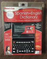 RARE Franklin Merriam-Webster SPANISH-ENGLISH Dictionary BES-2100 NOS SEALED